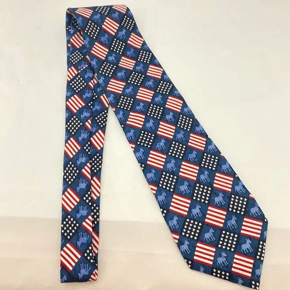 #5659 RM STYLE Mens Novelty American Flag Necktie, Tie Patriotic 55X3.75